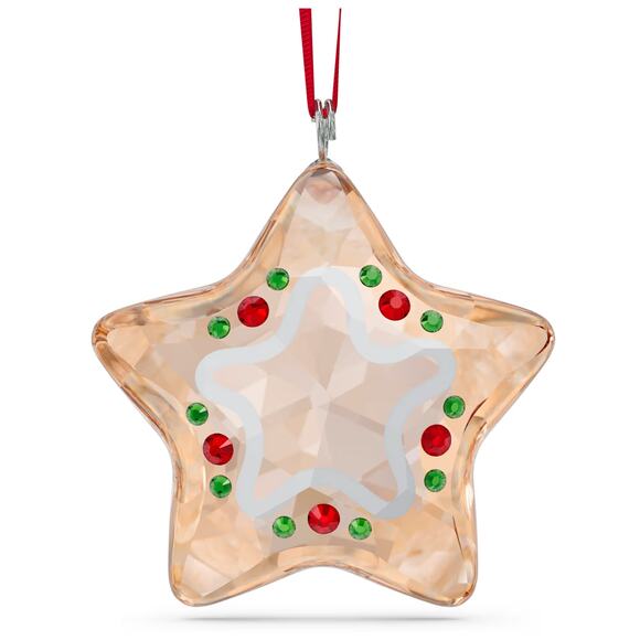 Swarovski Holiday Cheers Gingerbread Star Ornament Christmas - Picture 1 of 9